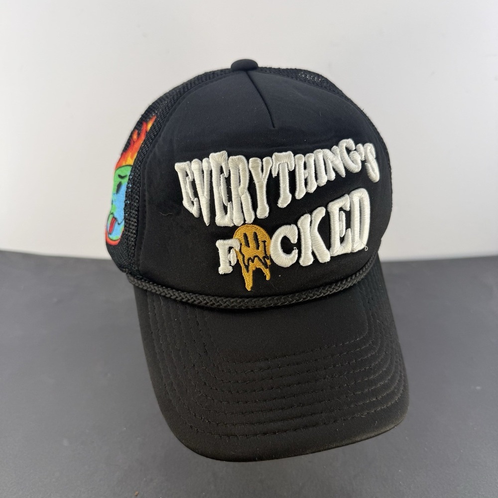 Field Grade Everything's F*cked Black Cap New SnapBack Hat Unisex